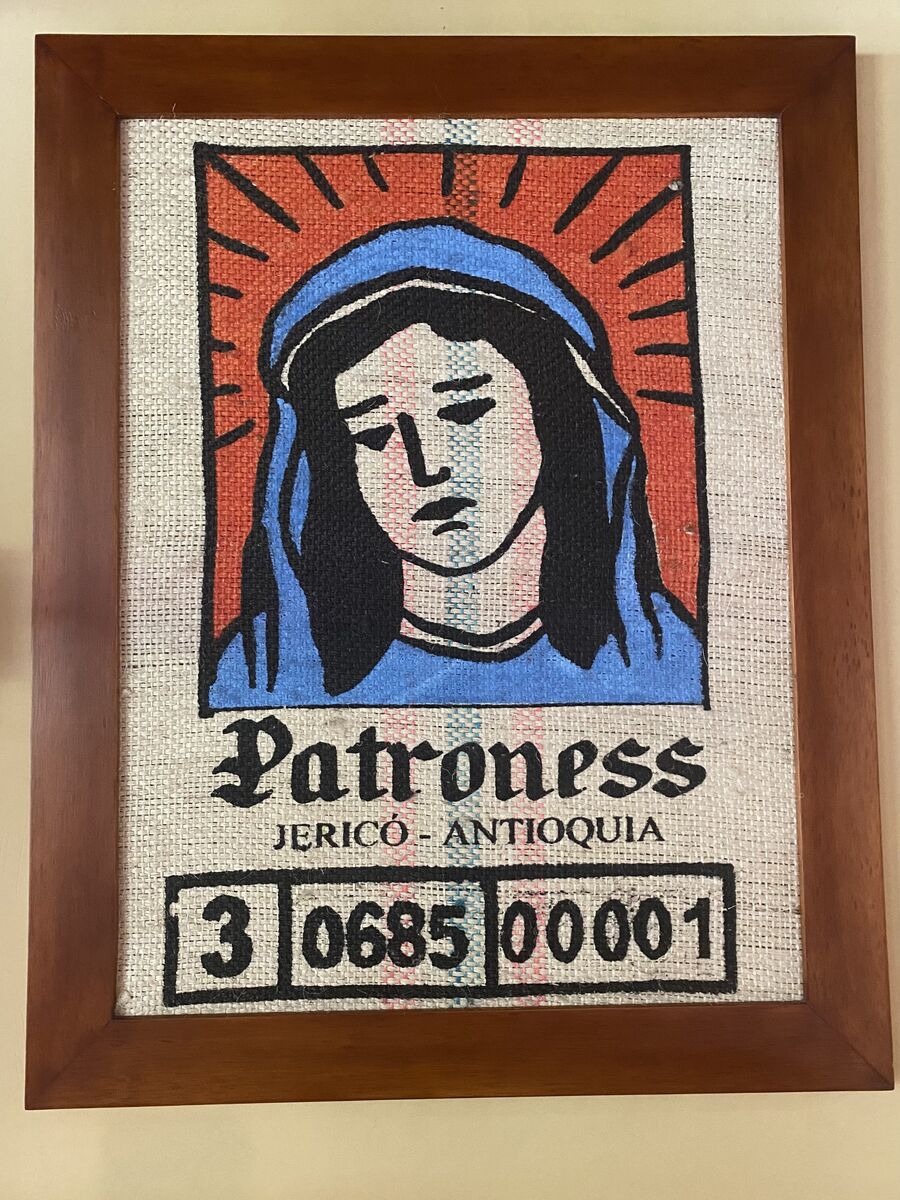 Colombian Patroness folk art